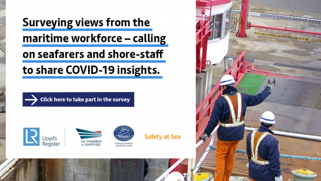 LR and industry partners launch survey on COVID-19 impact on maritime workforce