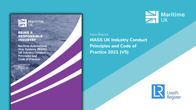 Maritime UK launches new version of Industry Code of Practice for Maritime Autonomous Ship Systems