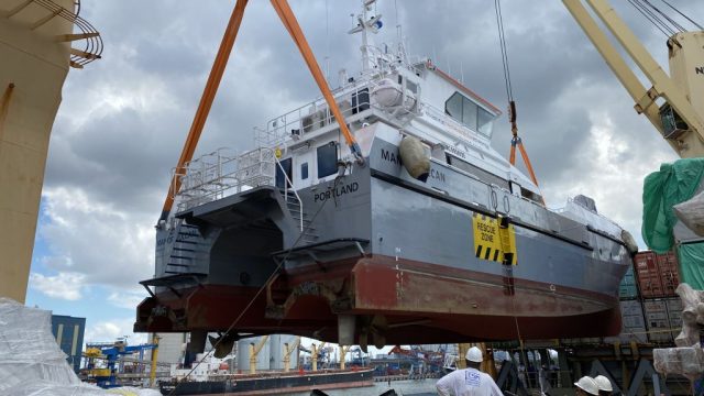 Solis Marine Consultancy provides marine warranty services for delivery of CTV Manor Vulcan from Singapore to the UK